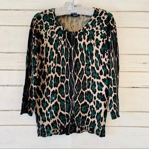 Premise Cardigan Animal Print Size Large